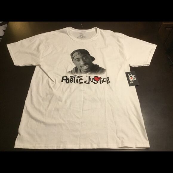 Men’s Poetic Justice Tupac 2PAC T-shirt Size XL - Picture 1 of 3